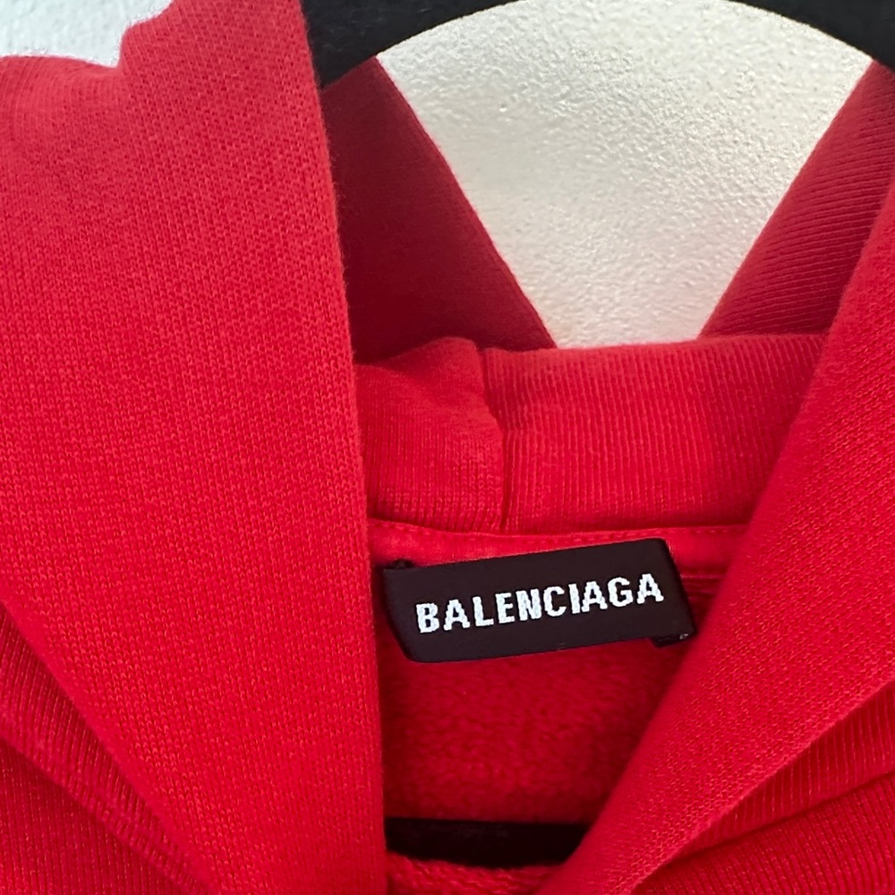 Balenciaga Vibrant Red Hoodie - Picture 2 of 4